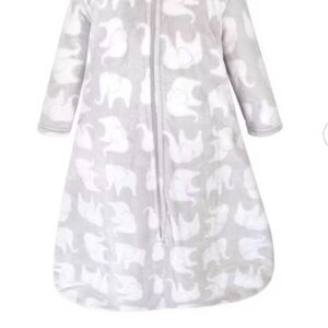 Cozy Gray Elephant Print Kids Pajamas